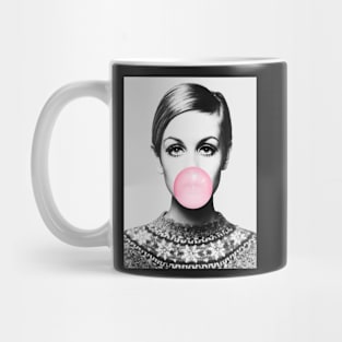 Twiggy print, celebrity, Scandinavian, Nordic, Trendy print, Styled, Scandinavian art, Modern art, Wall art, Print, Minimalistic, Modern Mug